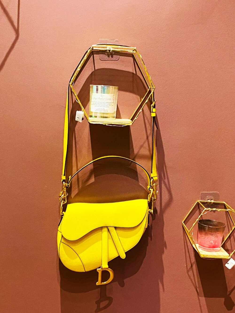 ICONIC Christian Dior Bright Yellow Leather Saddle Mini Bag - Rare Pop of Color!